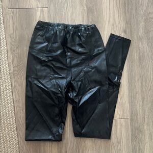 Wilfred Free Black Faux Leather Pants